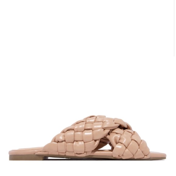 Braided cross over sandal Nude - Picture 4 of 7